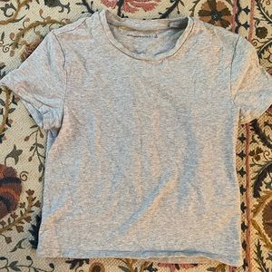 Abercrombie gray baby tee